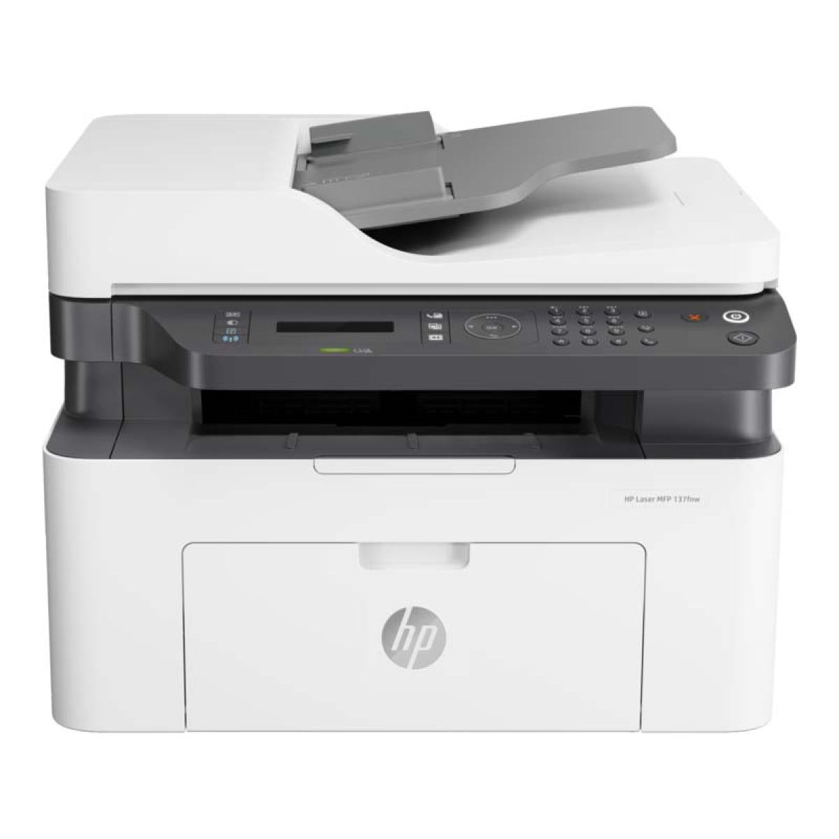 HP Laser MFP 137fnw – Mono 4-in-1, 21 ppm, 1200×1200 dpi, A4, Wi-Fi & Ethernet