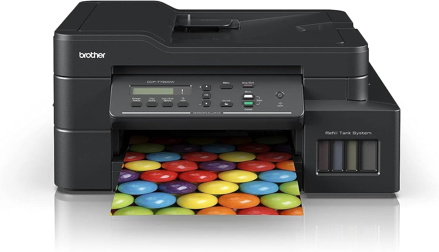 Brother DCP-T720DW – Wireless Ink Tank 3-in-1 Color Printer, Duplex, High-Yield Pages